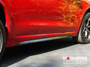 Alfa Romeo Stelvio Quadrifoglio Side Skirt Trim Kit - Carbon Fiber